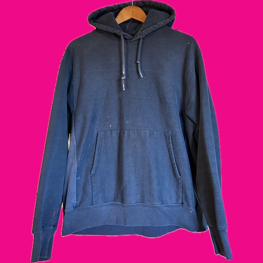 Vintage Navy Champion Large Hoodie